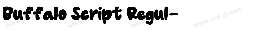 Buffalo Script Regul字体转换
